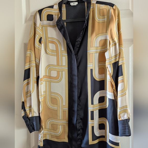 H&M x Richard Allen satin blouse - Picture 3 of 4